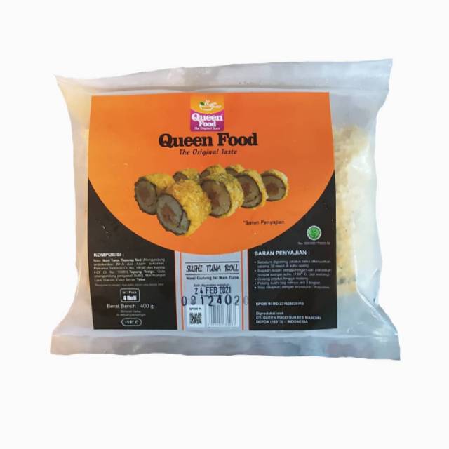 

Queenfood sushi tuna roll 4s 400gr