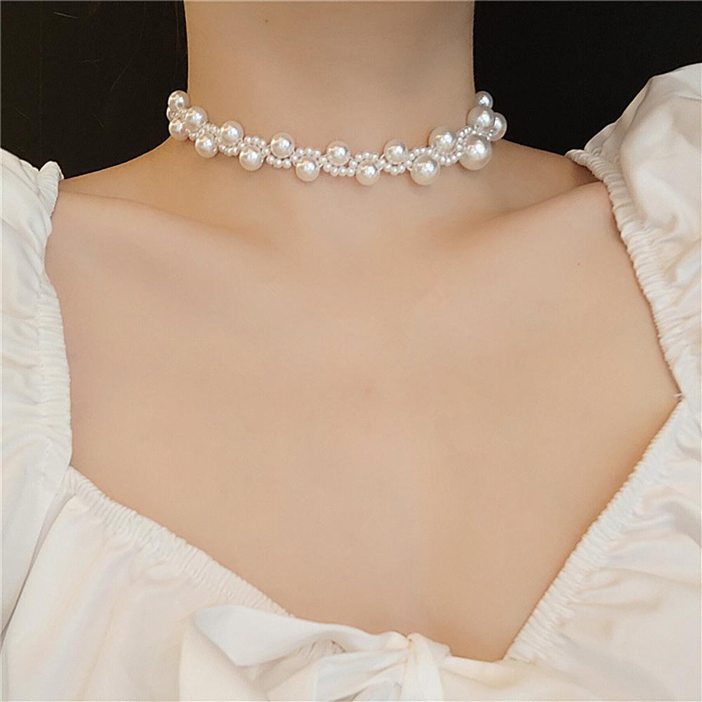 Needway Mutiara Kalung Populer Fashion Wanita Pesta Pernikahan Choker