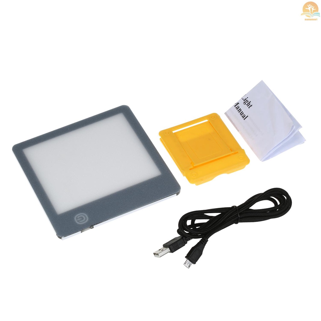 Portable Energy Light  UV-Free 10000 Lux LED Bright Lamp Light Pad Tracing Board 3-Level Adjustable Brightness with Stand Natural Sunlight Table Lamp for Home Office Use