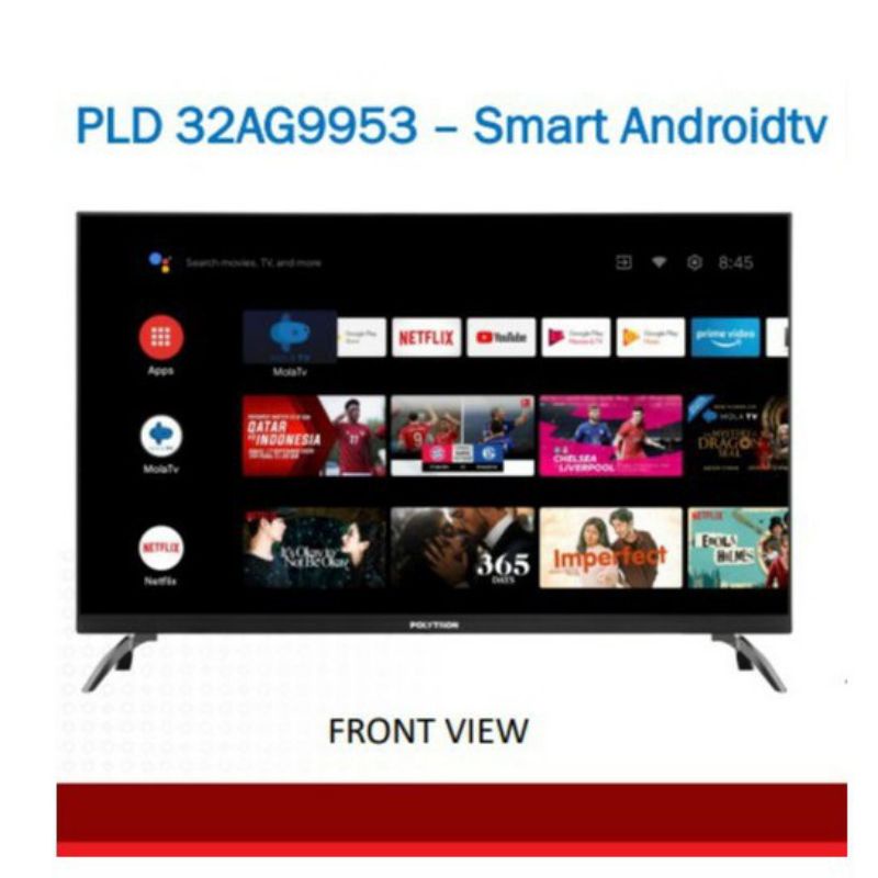 Led Smart Android TV POLYTRON 32 Inch PLD32AG5959 Frameless Digital