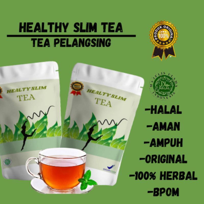 (COD) HEALTHY SLIM TEA / TEH PELANGSING / PELANGSING TUBUH HERBAL 100% ORIGINAL