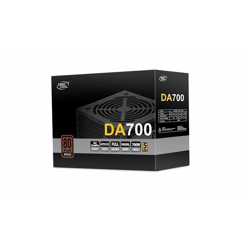 Power Supply Psu Deep Cool 700watt 80+ Bronze Da700 Plus All Sleeve Cable