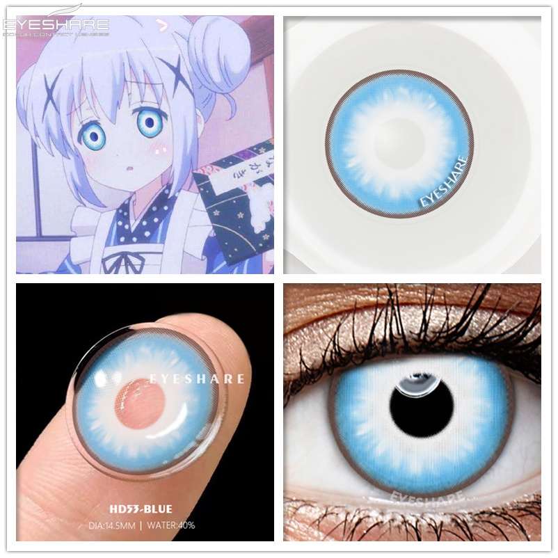 [✅COD &amp; READY STOCK] Softlens Mata Normal Lensa Kontak Warna Soflens cosplay manga anime Naruto halloween Lensa Kontak DIA 14.5MM