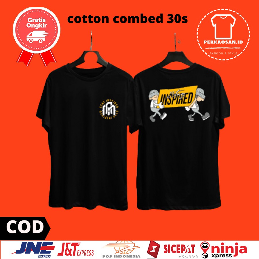 Kaos Baju T Shirt Pria Wanita Murah Distro Cotton Combed 30s Murah F40