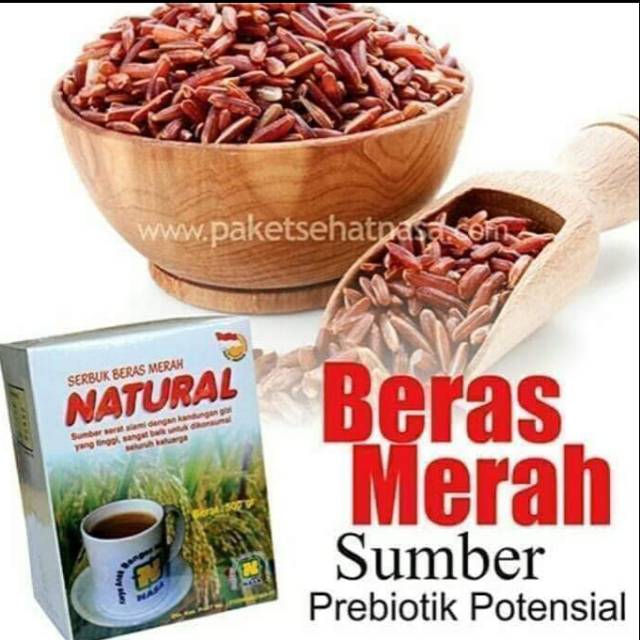 

serbuk beras merah