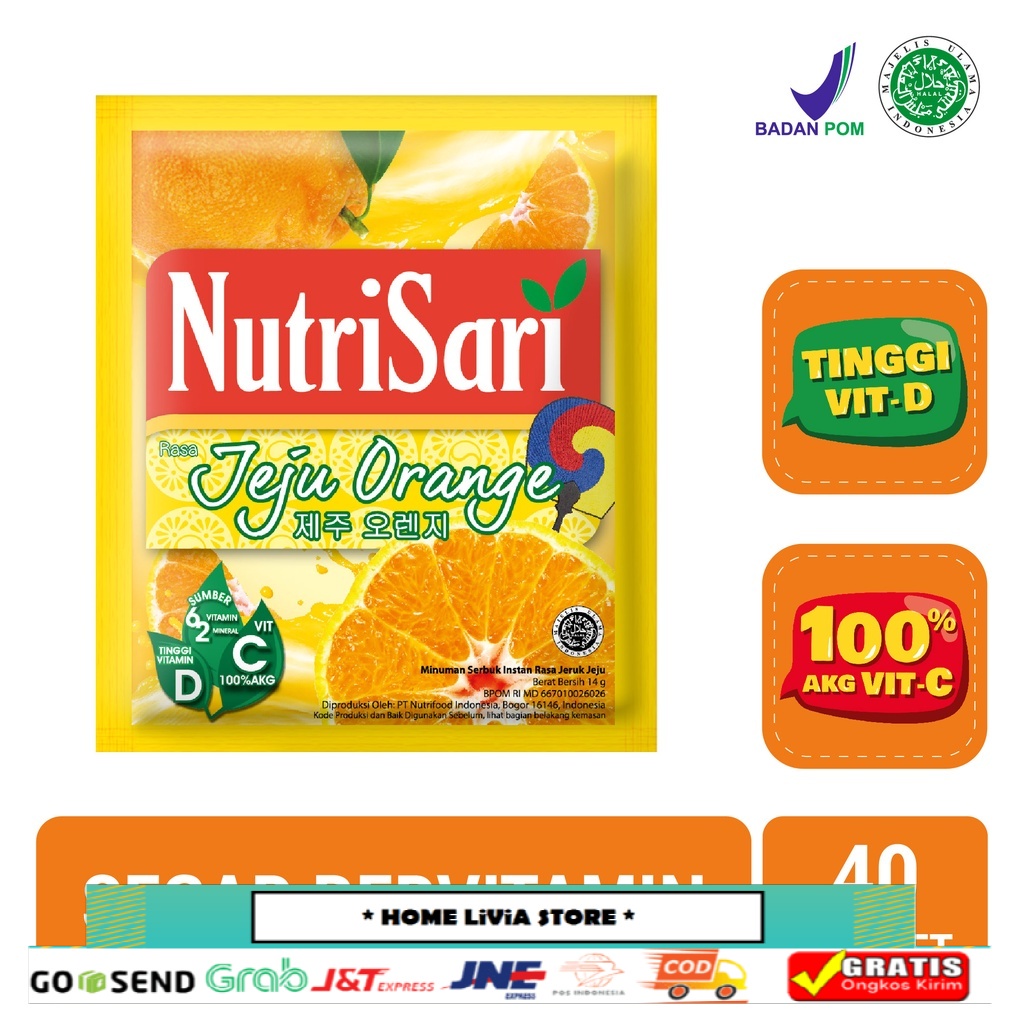 

NutriSari Jeruk Jeju 40 Sachet - Minuman Buah Vitamin C