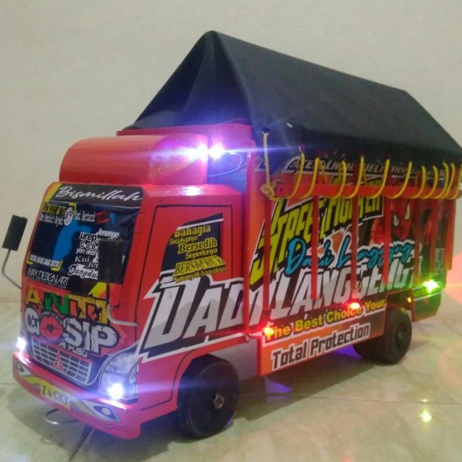 Promo Mobil Truk Oleng Kayu Truck Mainan Mobilan Truk Miniatur Full Variasi