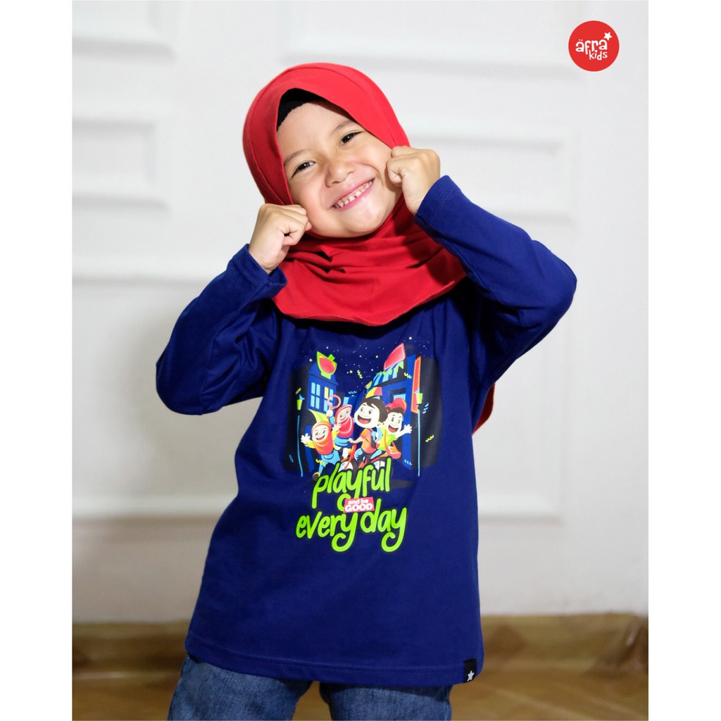 Kaos Anak Perempuan Afrakids Lengan Panjang Premium AF289