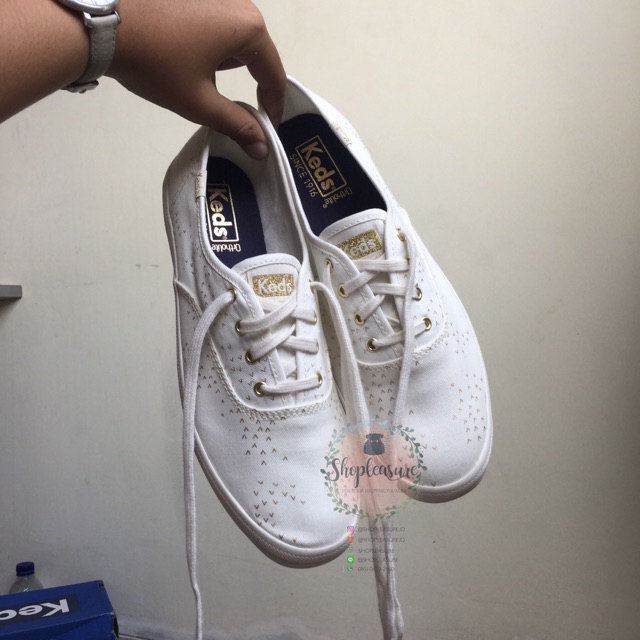 Sepatu keds shoes champion mini bird cream gold ortholite original ori asli authentic