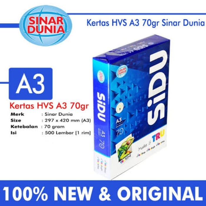 

KERTAS HVS A3 70 GSM