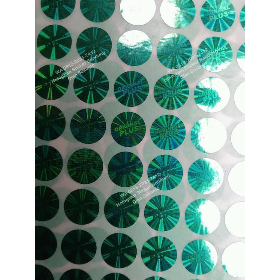 

Ready Stok Hologram Original Plus Green Metalic terakhir