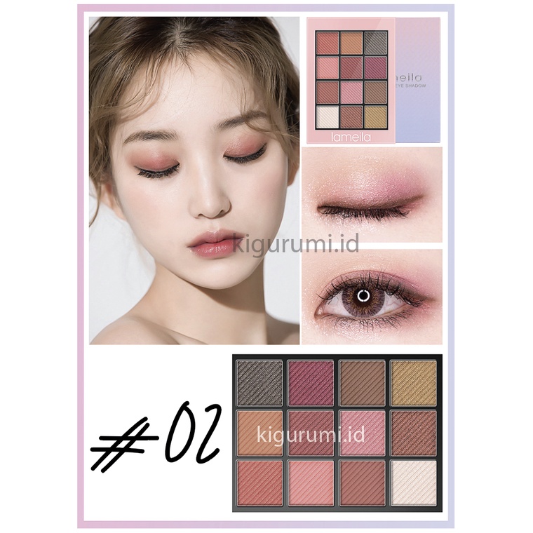 LAMEILA 12 Colors Eyeshadow Glitter Matte Palette Color Shimmer Matte Eye Shadow LA124