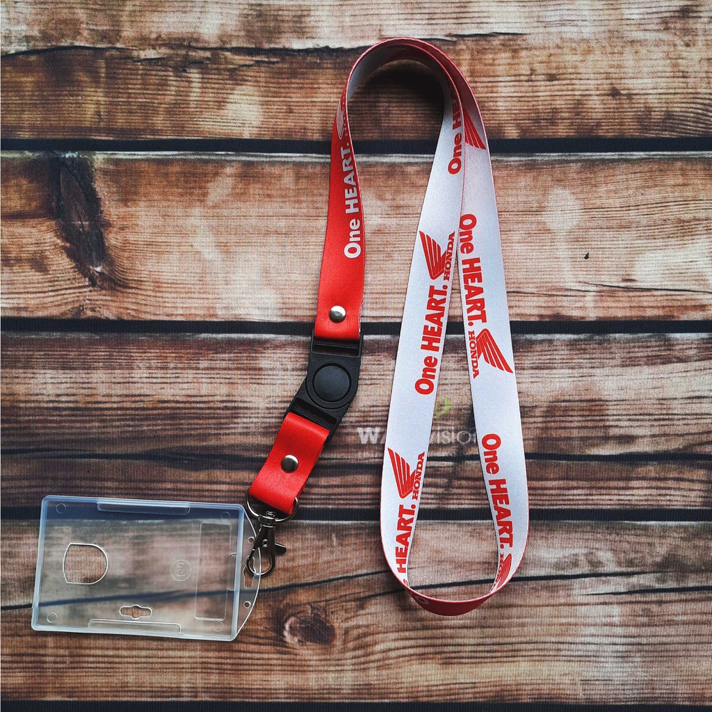

Lanyard printing honda 2 sisi gantungan id card ( real pick )