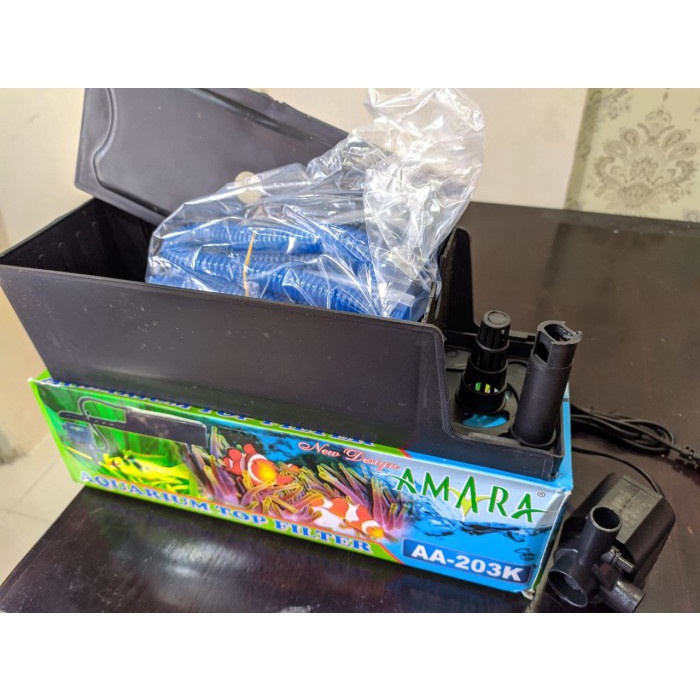 Amara AA-203K Top Filter Aquarium Komplit AA 203K AA203K Filter Atas Aquarium Akuarium Aquascape