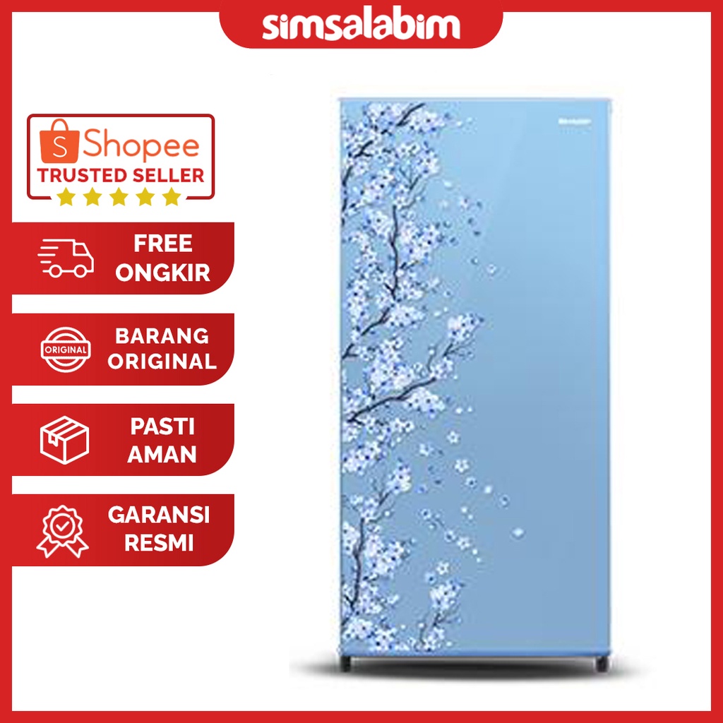 SHARP SJ-N162D-SB KULKAS 1 PINTU - GRATIS ONGKIR