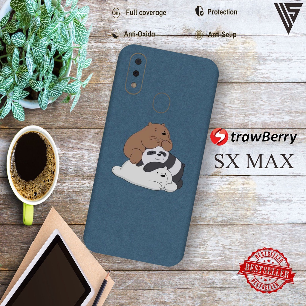 GARSKIN HANDPHONE STRAWBERRY SX MAX (ISI 2PCS)