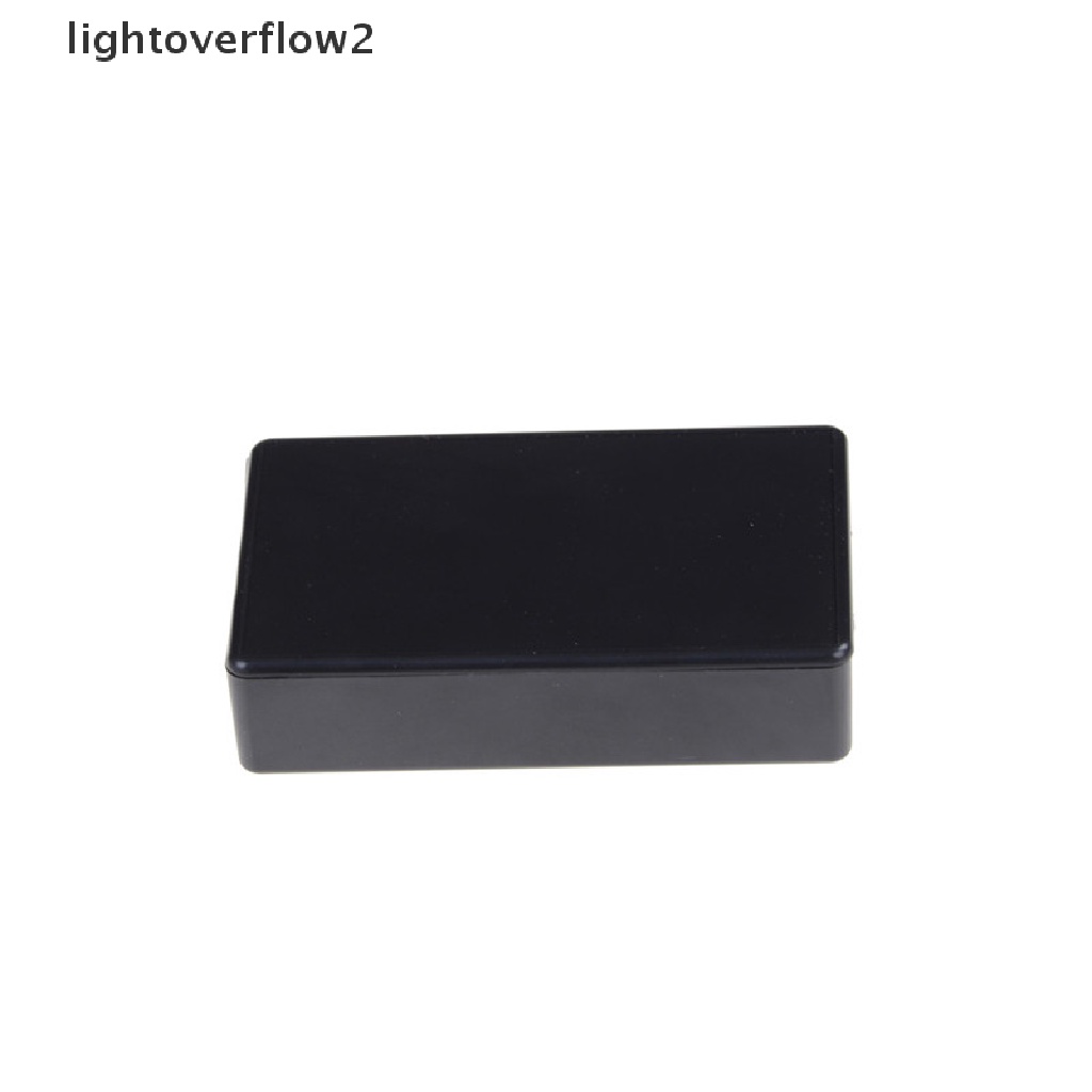 (lightoverflow2) Kotak Case Proyek Elektronik Bahan Plastik Warna Hitam Ukuran 85x50 X 21mm