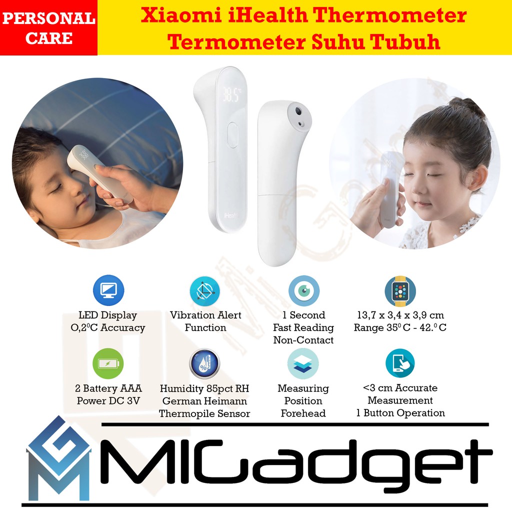 iHealth Thermometer Digital Infrared Termometer Suhu Tubuh