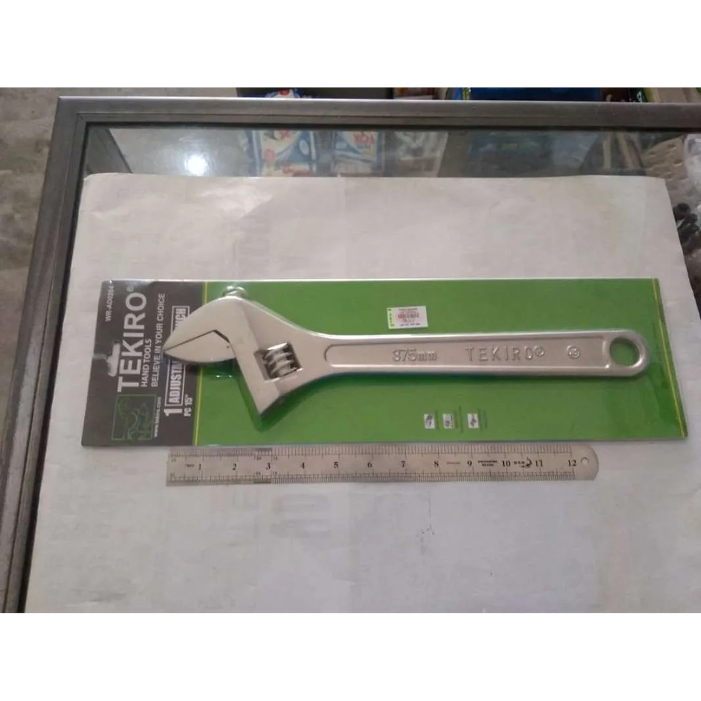 TEKIRO - ADJUSTABLE WRENCH KUNCI INGGRIS 375 MM 15 INCH - ORIGINAL