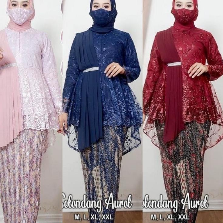 Model Baru.. Kebaya Selendang Modern  > Setelan Selendang / Kebaya Tunik / Kebaya Remaja / Kebaya Mo