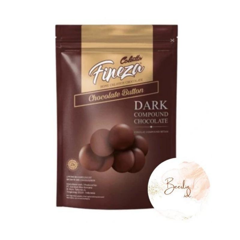 

Colatta Fineza Dark Chocolate Button Compound 400 Gr / Cokelat Masak