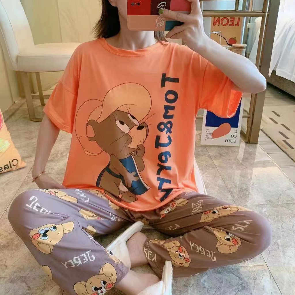 Piyama CP wanita baju tidur import jumbo/bigsize-CP JERRY OREN