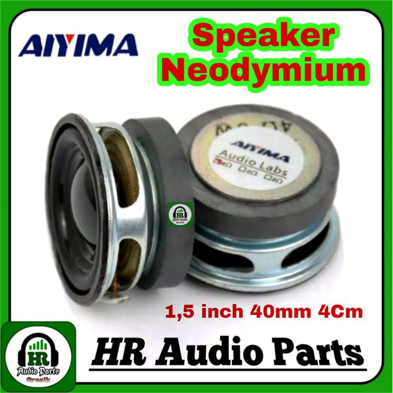 Speaker Mini 1,5&quot; 3W 4R 3Watt 1,5 inch 4Ohm 40mm 4Cm Woofer Magnet Besar