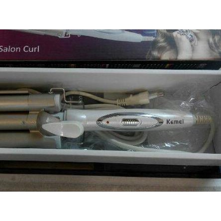 ☀ Catok Kemei Curly 3 Gelombang/ Catokan Keriting/ Catokan Rambut Curly Ω