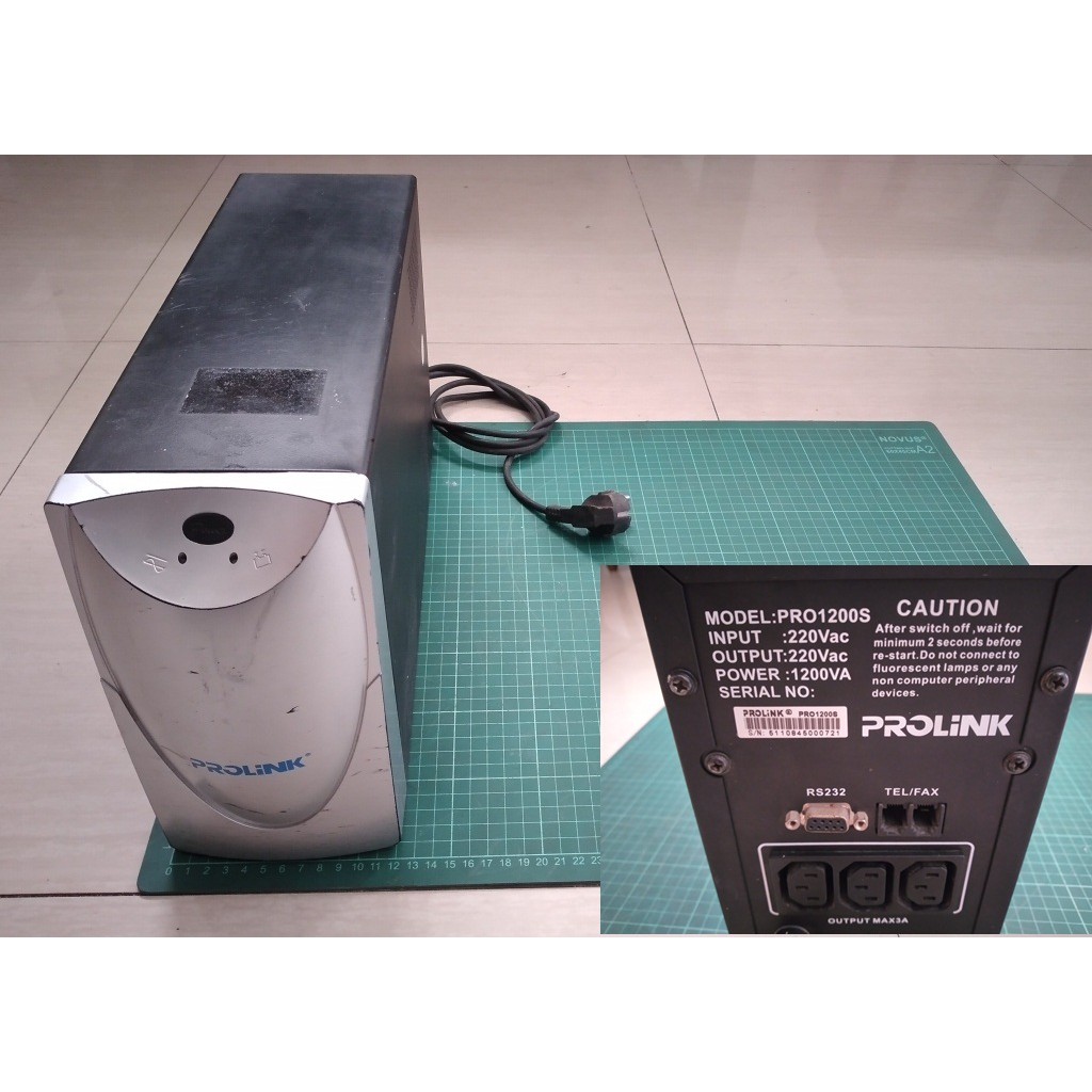 UPS Prolink Pro1200S Bekas Normal Penjualan Tanpa Baterai