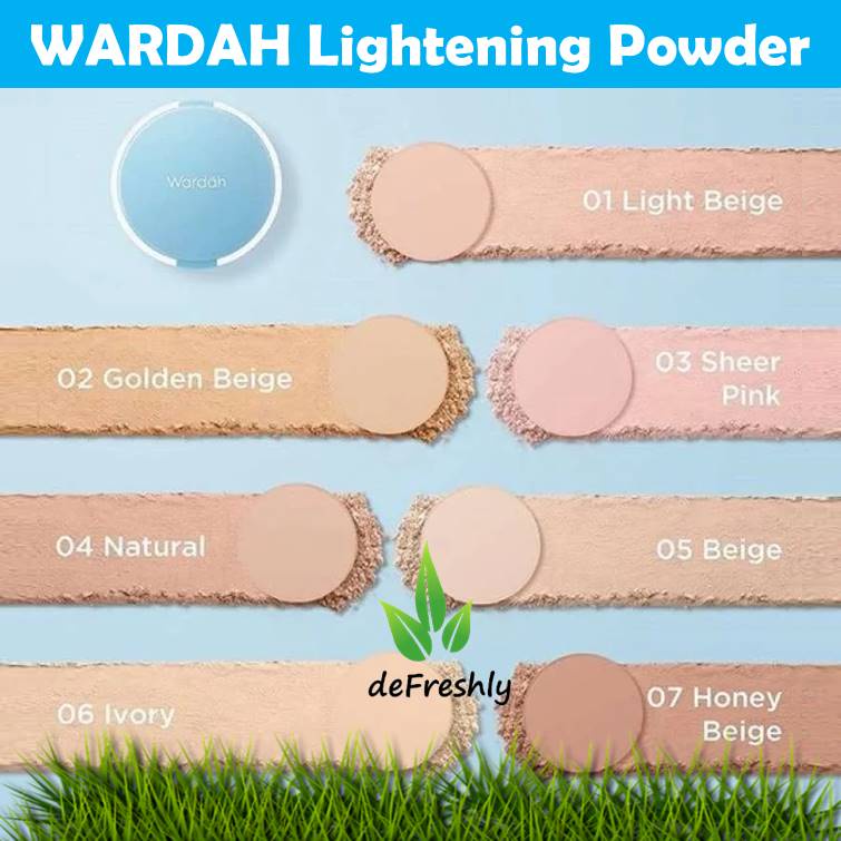 Wardah Lightening Powder Foundation Light Feel TWC Two Way Cake - 12gr