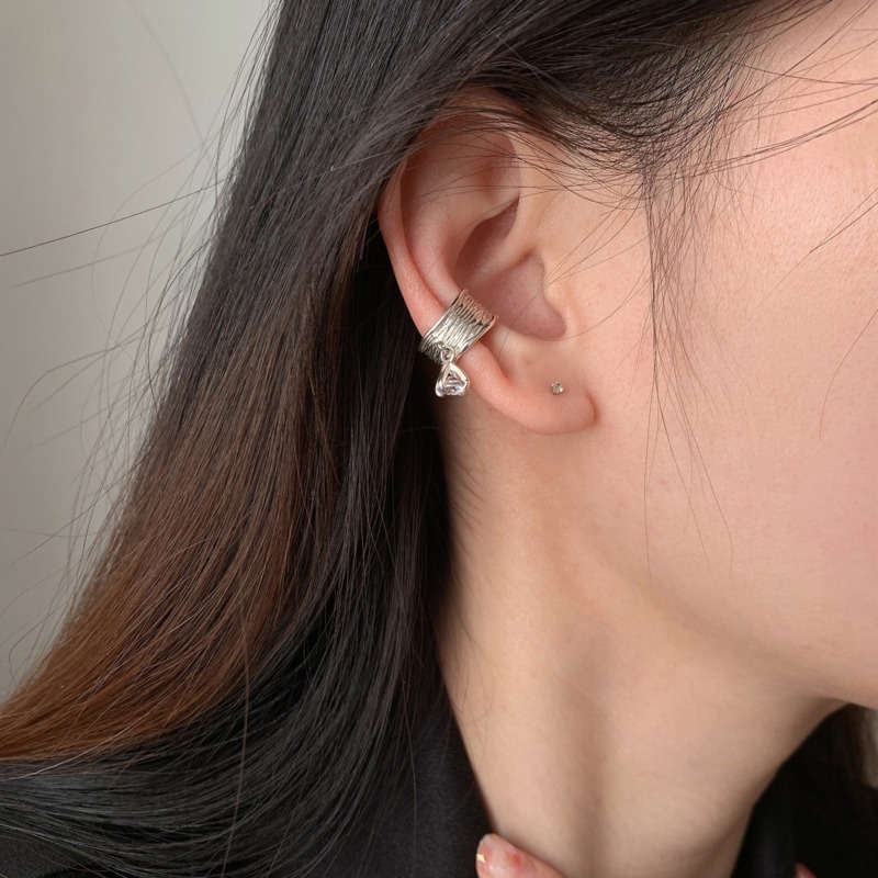 Anting Tusuk Gantung Desain Geometri Hias Zircon Gaya Trendymewah Untuk Wanita