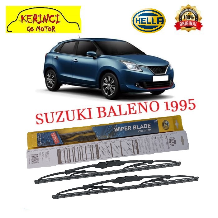 WIPER SUZUKI BALENO 1995 HELLA PREMIUM 20&quot; &amp; 18&quot; SEPASANG WIPER