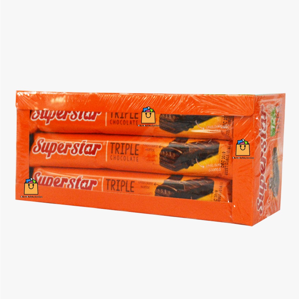 

Superstar Wafer Tripel Coklat -12pcs x 18gr