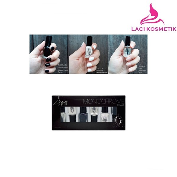 ✨LACIKOSME✨ MADAME GIE NAIL MOJI / N-MOJI SHEEL MATTE (1 SET ISI 6 PCS)