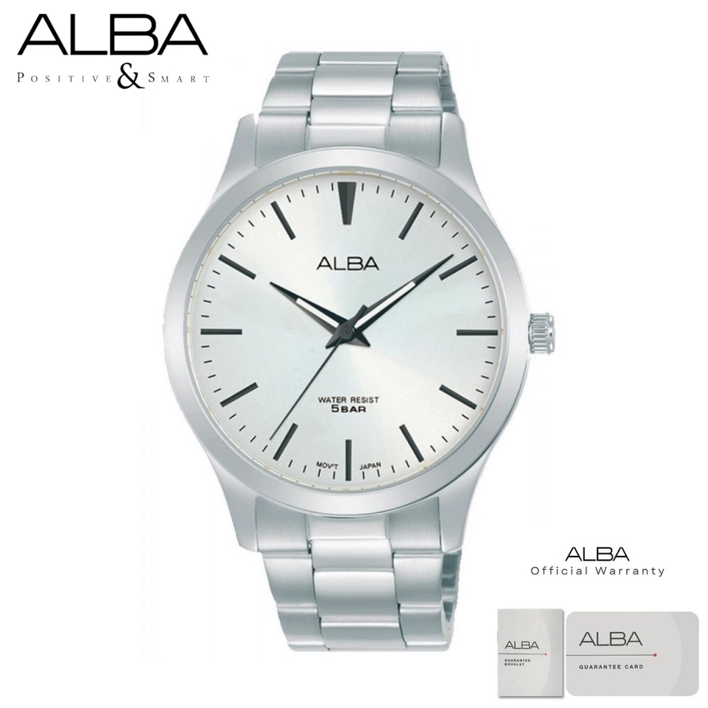 Alba Pria ARSY95X1 Jam Tangan Pria Alba Original ARSY95 Quartz Stainless Steel Strap