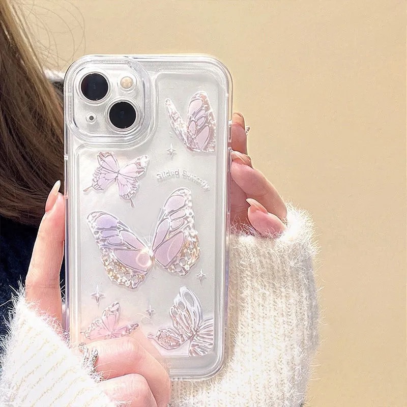 Soft Case TPU Transparan Desain Butterfly Angel Eyes Untuk Realme C35 C31 9i 9pro Plus C21Y C25Y C11 C25 C15 C20 C25s C12 5s 8i 8 C31 C20A 63 C21I 63