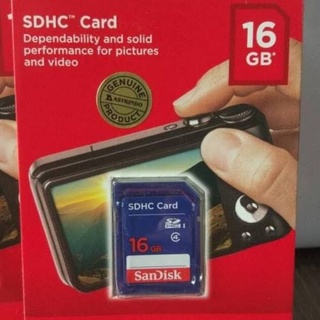 Memory Kamera Sandisk SDHC Card 16GB Biru Original