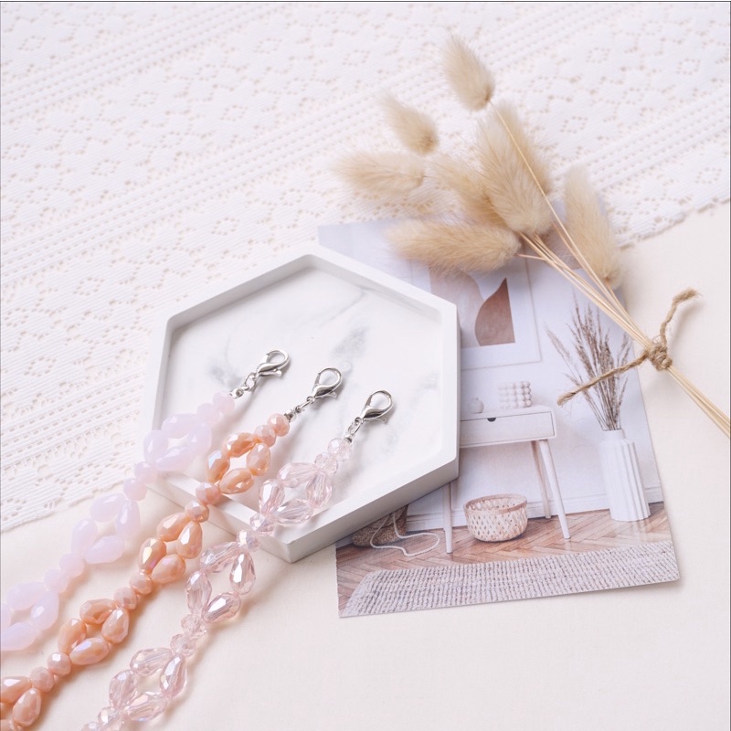 ROUND BEADED CONNECTOR MASKER (PENGAIT MASKER) - PINK EDITION