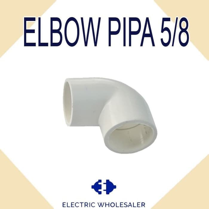 Elbow Pipa Biasa 5/8 Putih