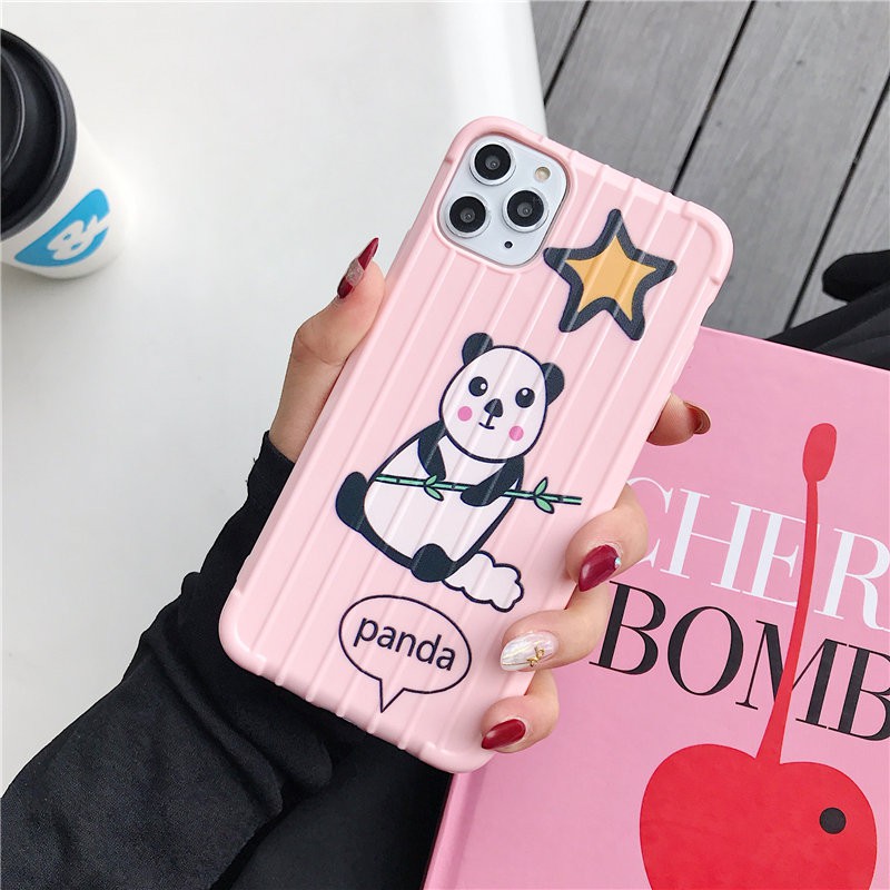 Panda Koper Softcase Oppo a33 a37 a39 a57 f1s Vivo y71 y17 y83 y81 v9 v5 redmi 7a note 7 5a 6a 4a 5+