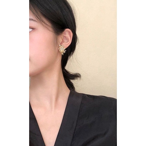 Cleo Earring/anting bentuk kembang api Korean style