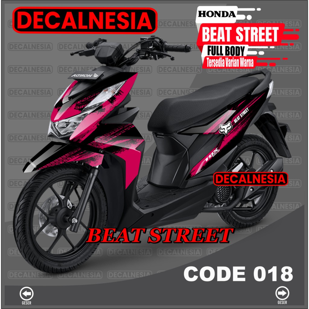 Jual Decal Stiker Beat Street New 2020 2021 Sticker Motor Roadrace Racing Variasi Aksesori Modif FullBody Indonesia Shopee Indonesia