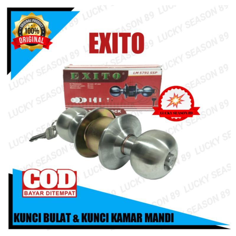 KUNCI BULAT STAINLESA/HANDLE PINTU KAMAR MANDI/KUNCI BULAT