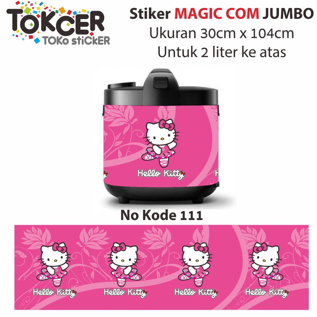 Stiker MAGIC COM / Rice Cooker Motif HELLO KITTY