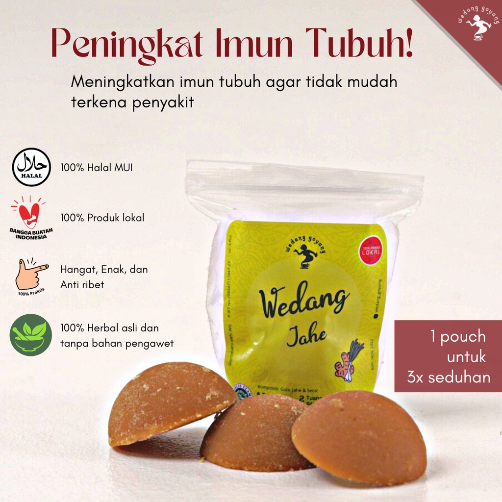 

Wedang Goyang Jahe Jamu Instan isi 10 pack / 30 seduhan