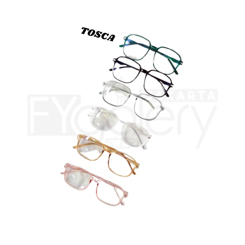 FYGALERYJAKARTA K701 Kacamata Anti Radiasi Frame Lensa Transparan Wanita Pria Murah-Tosca
