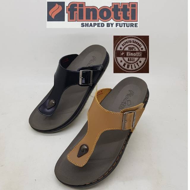  Sandal  pria  KULIT ASLI FYK 01 Finotti  Shopee Indonesia