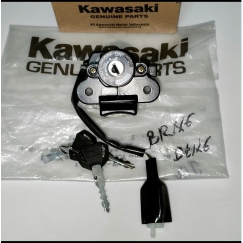 KUNCI KONTAK KLX 150 SET TUTUP TANK TANGKI ASSY KAWASAKI ORI 100% LOSEPACK