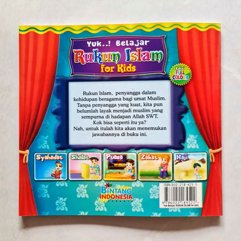 Edisi Full Colour Buku Yuk..! Belajar Rukun Islam For Kids - Buku Anak Ready Stok