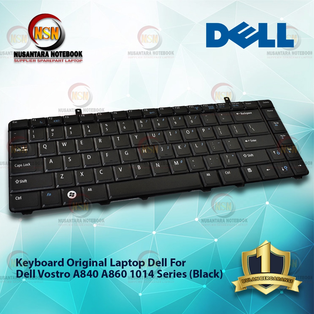 Keyboard Original Laptop Dell Vostro A840 A860 1014 Series Black